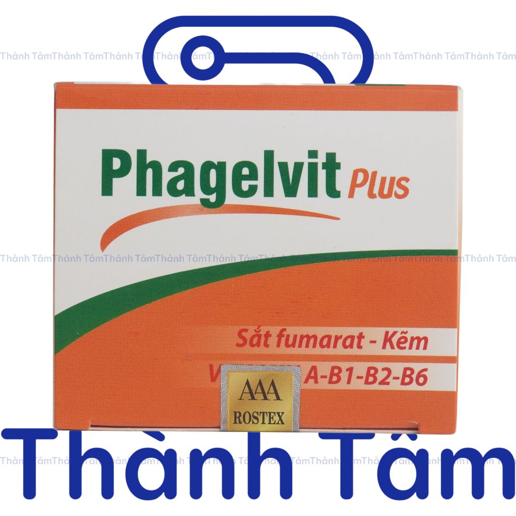 Phagelvit Plus ROXTECH (60 viên) bổ sung vitamin tổng hợp tăng sức khỏe, sức đề kháng - Vỉ 60 viên