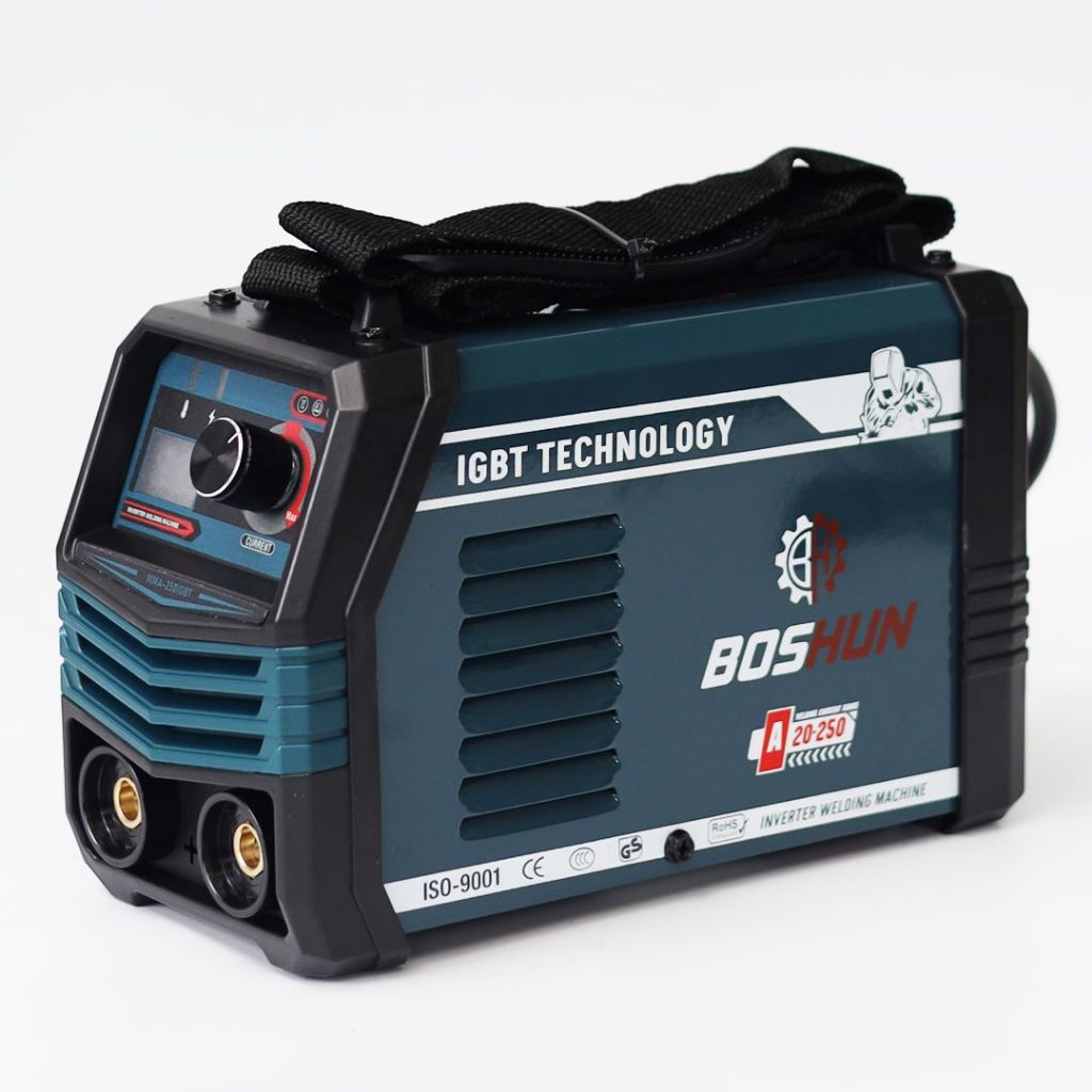 Máy Hàn Điện Tử Mini BOSSUN MMA-250IGBT , INVERTER IGBT, Lõi Đồng, Hàn Que 1.6-3.2mm
