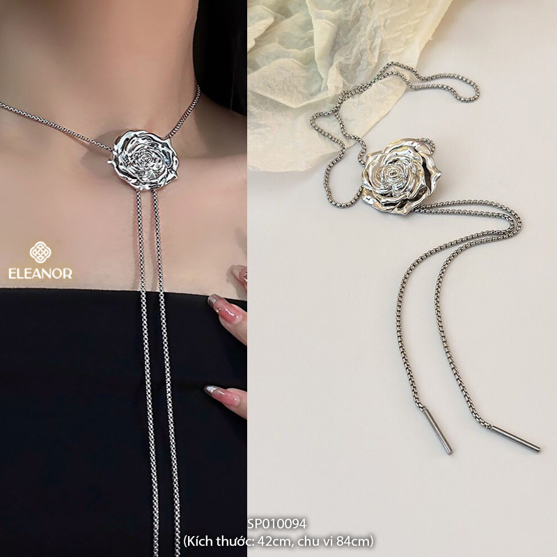 Dây chuyền nữ dây rút Eleanor Accessories dáng dài đa dạng kiểu dáng phụ kiện trang sức vòng cổ 9554