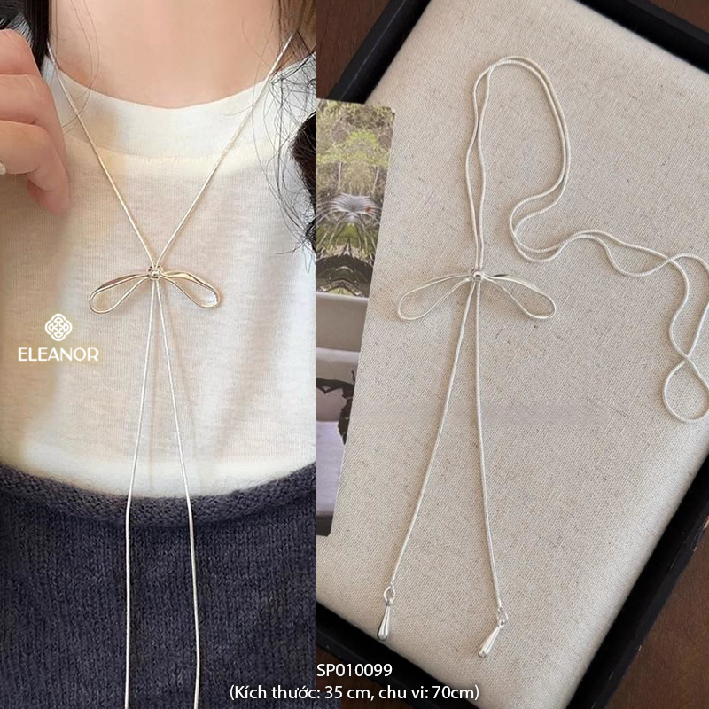 Dây chuyền nữ dây rút Eleanor Accessories dáng dài đa dạng kiểu dáng phụ kiện trang sức vòng cổ 9554