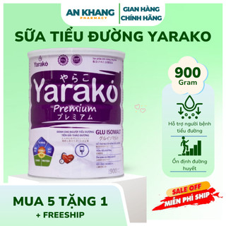 Sữa Yarako Premium Glu Isomalt – Sữa Dành Riêng Cho Người Tiểu Đường & Tiền Đái Tháo Đường - Lon 400/900G00/900