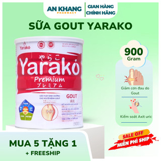 Sữa Cho Người Lớn Yarako Gout - Giải Pháp Dinh Dưỡng Chuyên Biệt Cho Người Bệnh Gout - Lon 400/900G