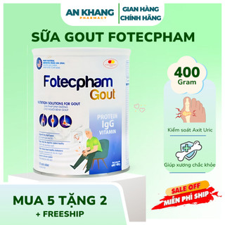 Sữa Fotecpham GOUT - Sản Phẩm Chuyên Biệt Hỗ Trợ Cho Người Bị Gout Chính Hãng 400g