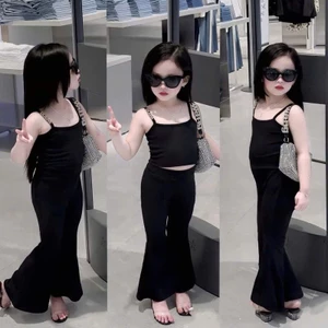 BỘ 2 DÂY QUẦN DÀI ỐNG LOE CHO BÉ GÁI