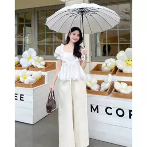 ౨ৎ SET ÁO BABYDOLL THUN PHỐI VOAN XÔ + QUẦN SUÔNG SP022188 🔥𝐇𝐨𝐚̉ 𝐓𝐨̂́𝐜🔥 𝐌𝐄𝐎𝐈𝐍𝐃𝐀𝐇𝐎𝐔𝐒𝐄