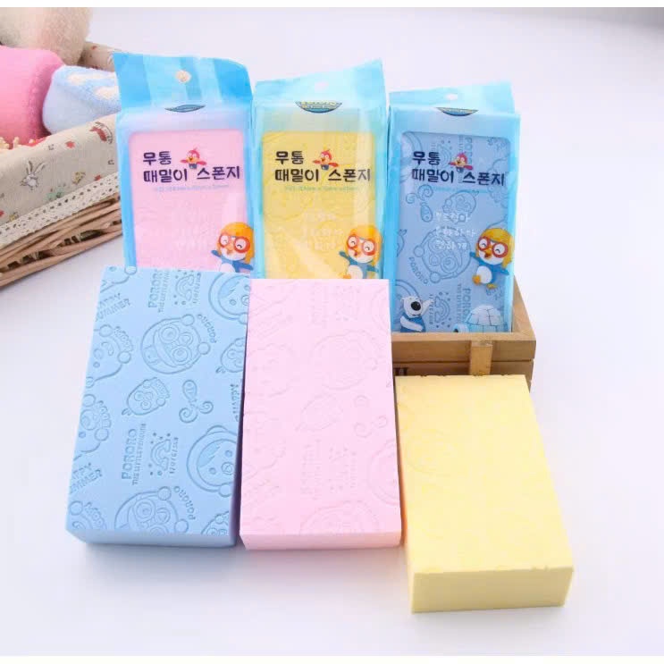 Mút Tắm Tẩy Tế Bào Chết Mềm Mại, Đủ Màu Ngọt Ngào – Bọt Dày Đặc, Làm Sạch Sâu, Kì Ghét Cực Thoải Mái