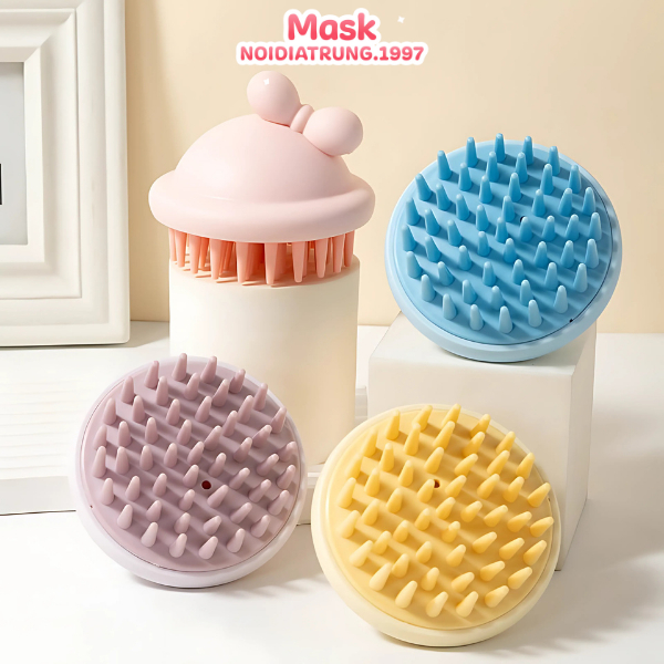Lược Gội Đầu Massage Gai Silicon Hình Nơ Cao Cấp | BigBuy360 - bigbuy360.vn
