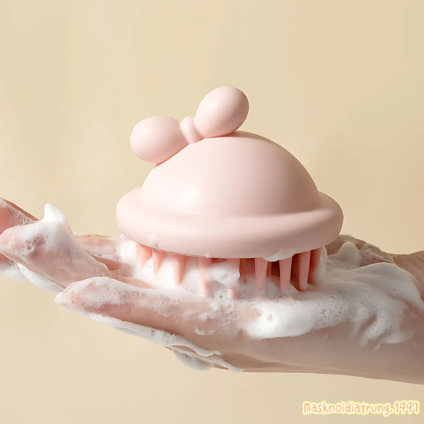 Lược Gội Đầu Massage Gai Silicon Hình Nơ Cao Cấp | BigBuy360 - bigbuy360.vn