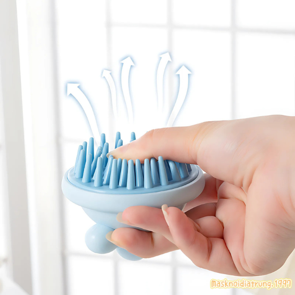 Lược Gội Đầu Massage Gai Silicon Hình Nơ Cao Cấp | BigBuy360 - bigbuy360.vn