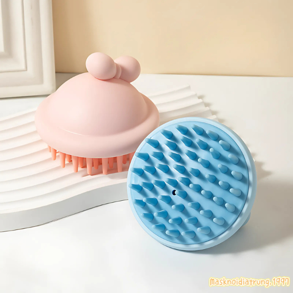 Lược Gội Đầu Massage Gai Silicon Hình Nơ Cao Cấp | BigBuy360 - bigbuy360.vn