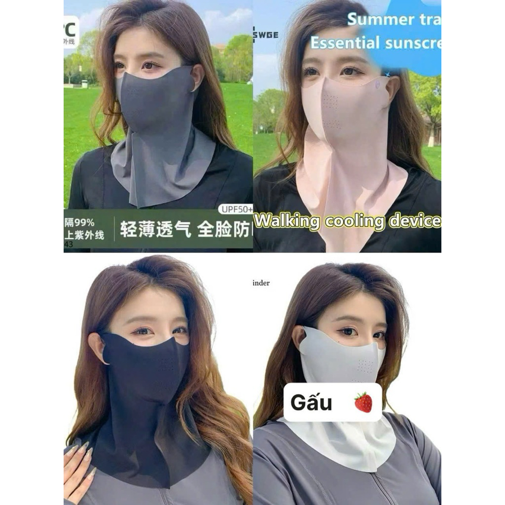 Khẩu trang che cổ chống uv