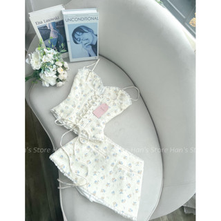 [HAN’S STORE] SET VÁY HOA NHÍ TÔNG VINTAGES CORSET MÙA HÈ CỰC XINH(ẢNH THẬT)