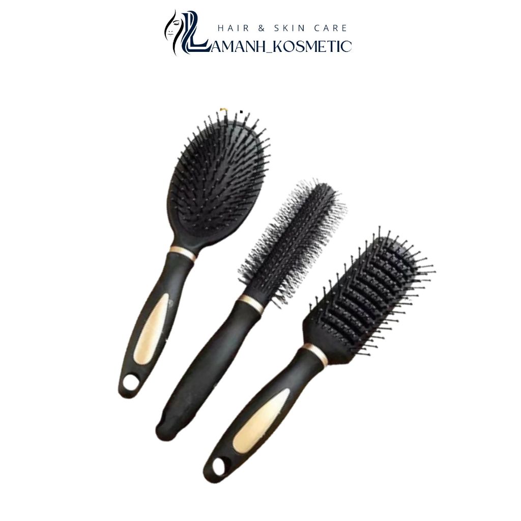 Combo bộ 3 lược chải tóc WET BRUSH NIGHT FLORAL masage chống tĩnh điện tiện lợi, lược gỡ rối tóc