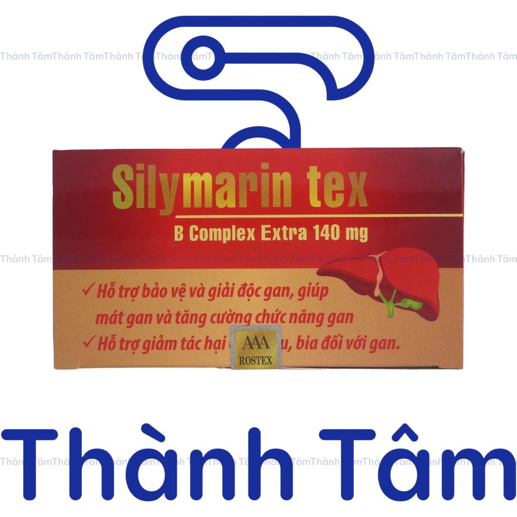 (Đỏ) Viên uống SILYMARIN TEX ĐỎ 100V tốt cho gan, bồi bổ gan, bảo vệ và giải độc gan, làm mát gan