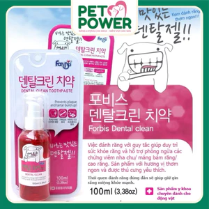 Kem Đánh Răng Cho Thú Cưng Hương Dâu - FORCANS DENTAL TOOTHPASTE 100ml