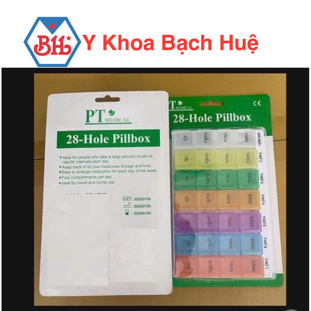 Hộp đựng thuôc tuần, hộp chia thuôc Sáng Trưa Chiều Tối  - Nhiều màu sắc