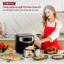 Nồi chiên không dầu 8 Lít nhập khẩu FUJIHOME, nồi chiên ko dầu 8L điện tử chống dính cao cấp, tự ngắt an toàn