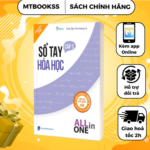 Sách - Sổ Tay Hóa học Cấp 3- All in one (cập nhật chương trình SGK mới)