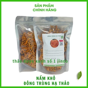 Đông trùng hạ thảo hữu cơ 100g sấy nhiệt JINDO tác dụng tốt toàn diện cho sức khỏe