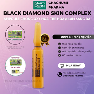 martiderm black diamond skin complex ampoule chống oxy hoá, trẻ hóa & làm sáng da 15% vitamin C
