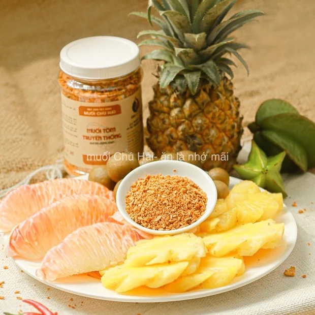 Muối tôm Tây Ninh Chú Hải loại ngon, cay vừa, hạt to, có hủ nhỏ ship hoả tốc