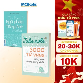 Sách - Combo tự học tiếng anh toàn diện ngữ pháp, từ vựng - Dành cho người mất gốc
