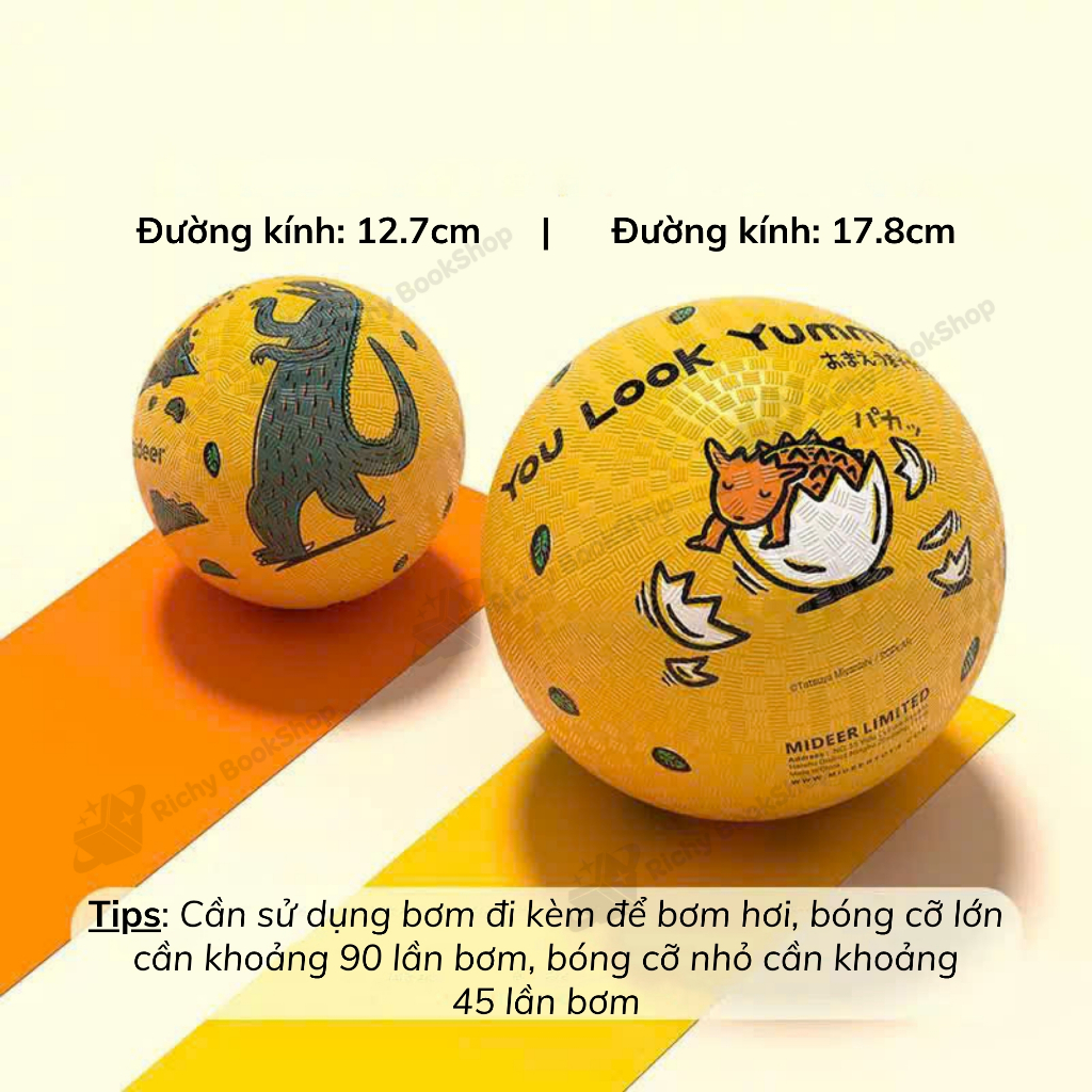 Bóng Cao Su Bơm Hơi, Đồ Chơi Vận Động Cho Bé Mideer Playground Ball