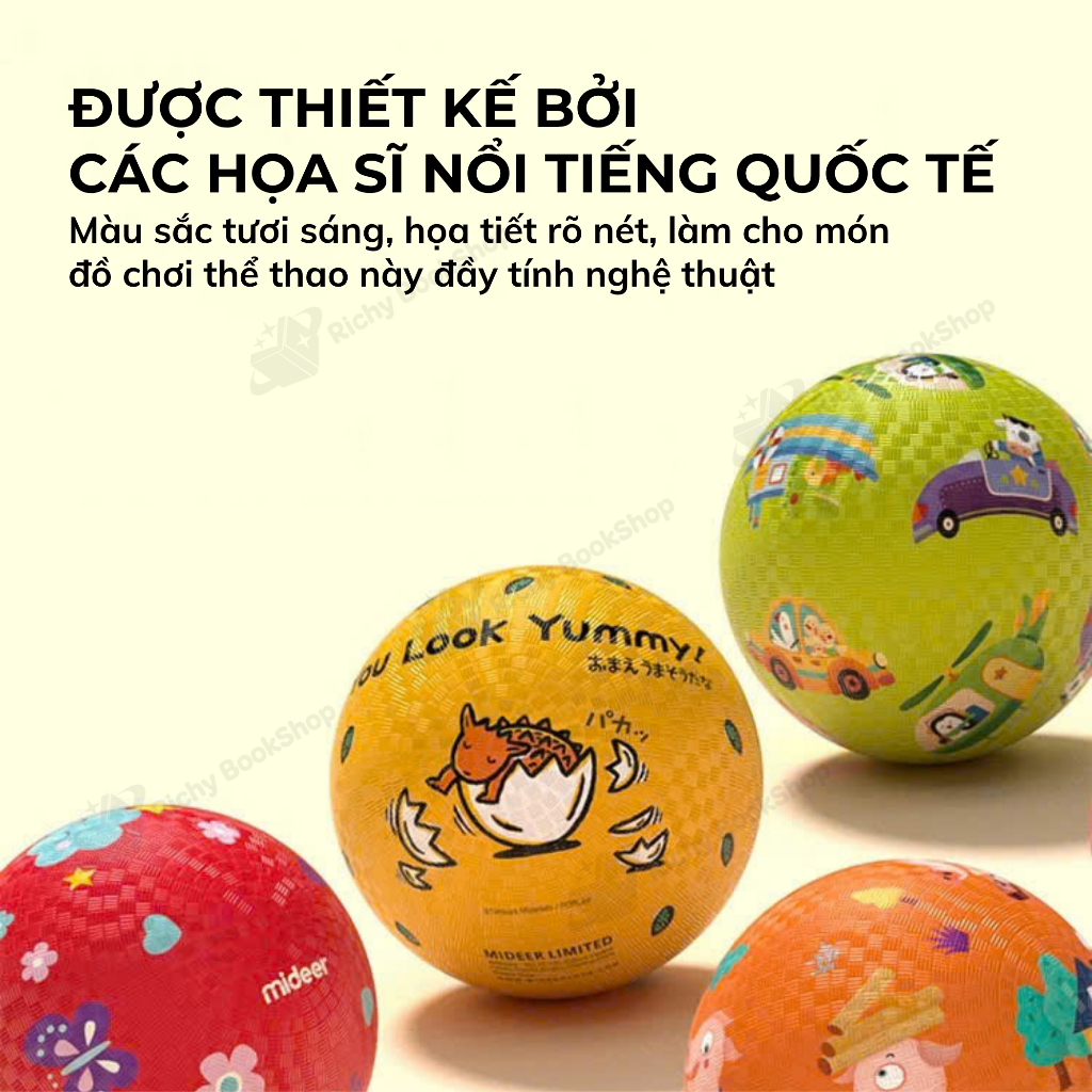 Bóng Cao Su Bơm Hơi, Đồ Chơi Vận Động Cho Bé Mideer Playground Ball