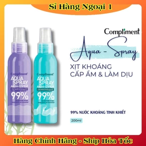 Xịt khoáng cấp ẩm làm dịu da Compliment Aqua Spray 99% 200ml của Nga