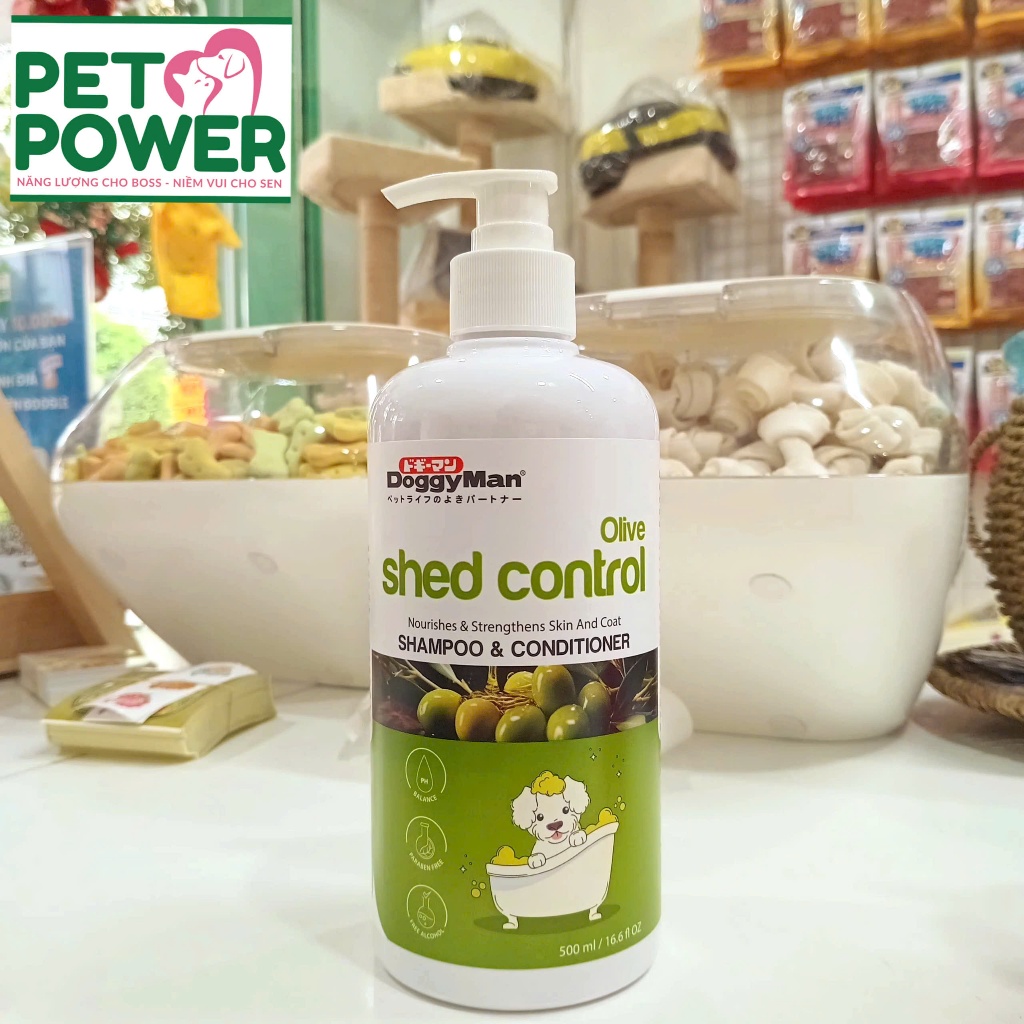 Sữa tắm cho chó mèo DoggyMan 500ml - Dưỡng lông da, khử mùi, dưỡng lông, cấp ẩm