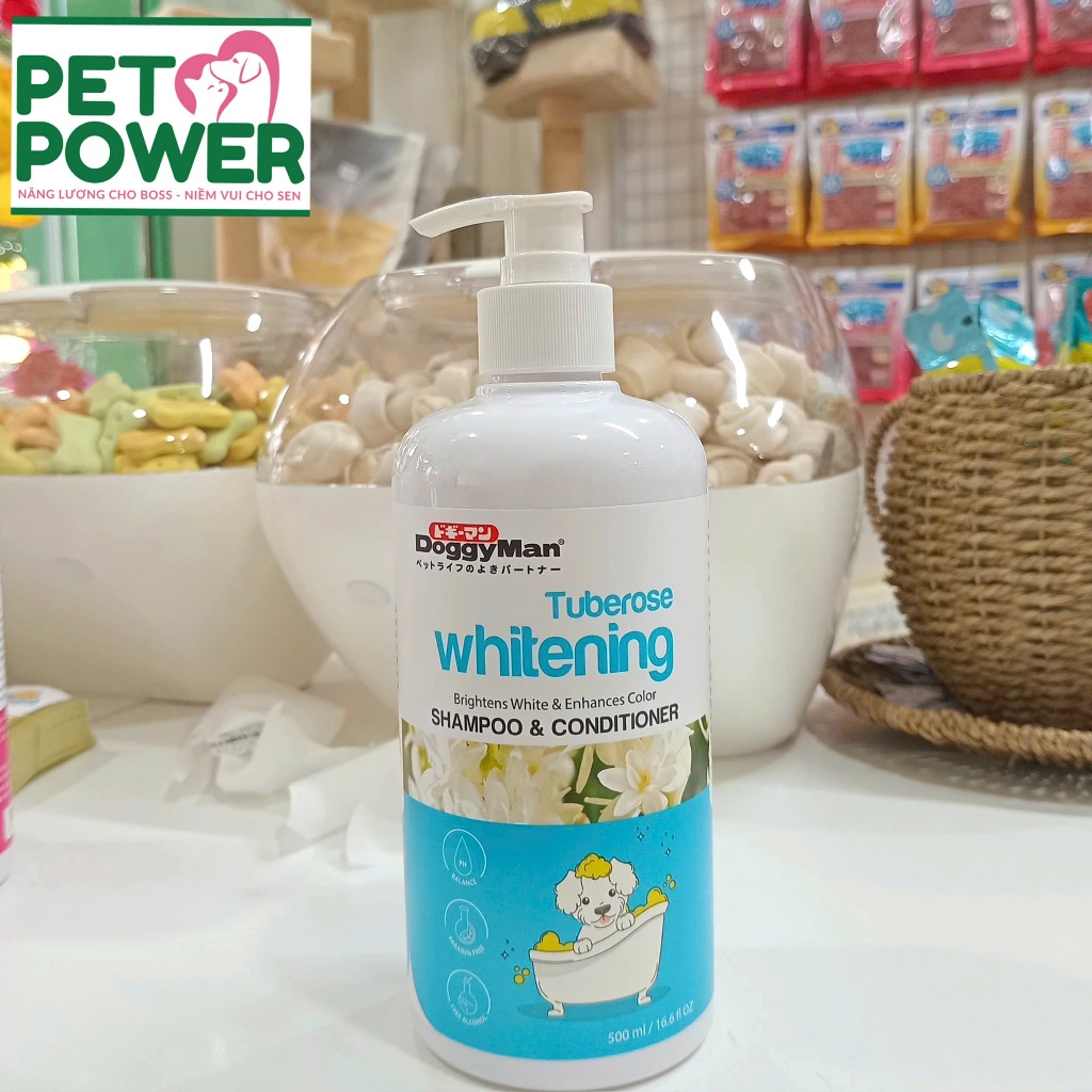 Sữa tắm cho chó mèo DoggyMan 500ml - Dưỡng lông da, khử mùi, dưỡng lông, cấp ẩm
