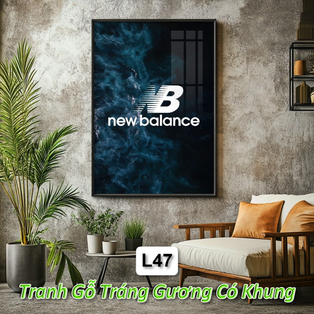 Khung Tranh Logo Luxury Brand Decor Treo Tường Phòng Khách, Trang Trí Nhà Cửa Sáng Tạo