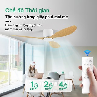 【COD】Quạt trần cổ ngắn 17cm Gogeousquạt trần trang trí phòng khách quạt trần 3 cánh