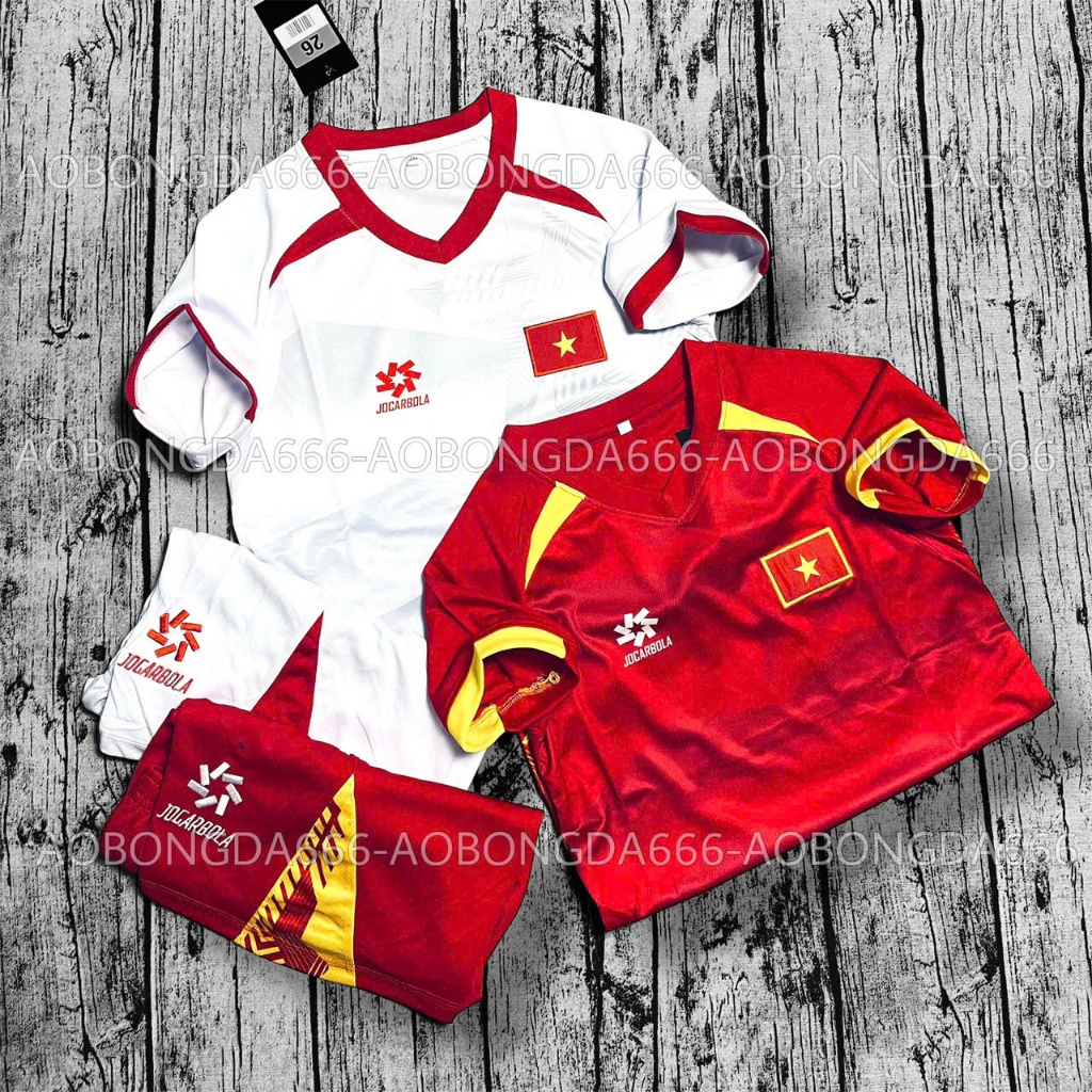 (FREE SHIP) Quần Áo Bóng Đá Trẻ Em Đội Tuyển Việt Nam 25/26 - Chuẩn Mẫu Thi Đấu - Vải Mè Kim Cao Cấp