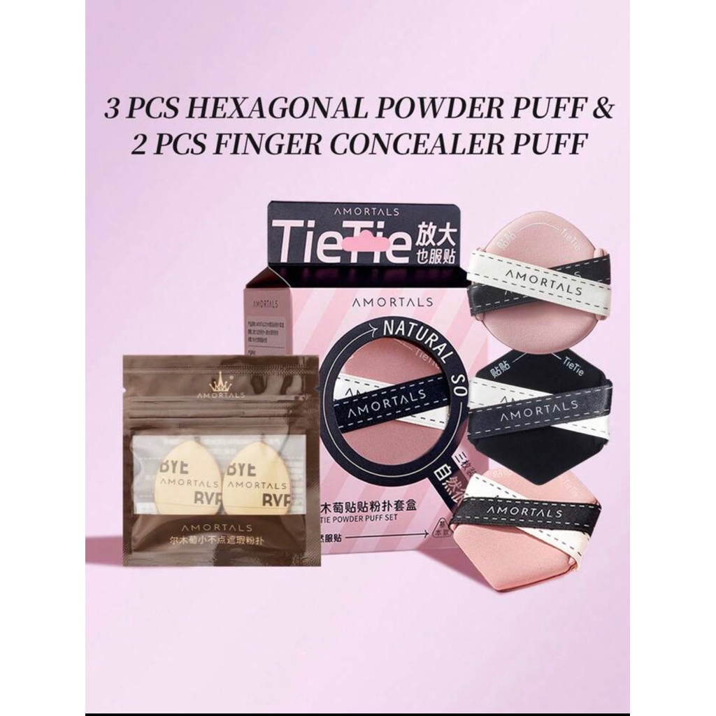 [AMORTALS] Set 5 Mút Trang Điểm tán kem nền cushion tiện lợi | Shopee ...