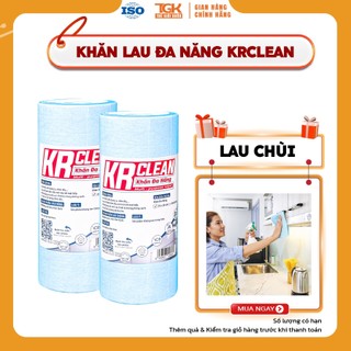 Cuộn khăn giấy lau đa năng hồng 50/150 tờ 25x30cm - Khăn lau mọi bề mặt, thấm hút, siêu dai, mềm mại