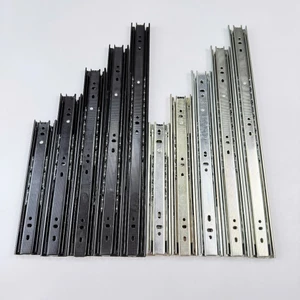 Ray bi trượt 3 tầng, ray bi thép 3 tầng 20cm | 25cm | 30cm | 35cm | 40cm