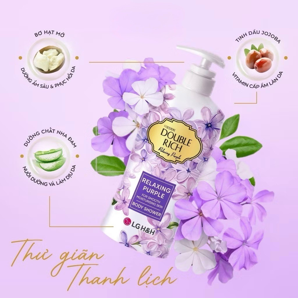 [200g] Sữa Tắm Double Rich – Lưu Hương Cả Ngày, 5 Hương Hoa Quyến Rũ