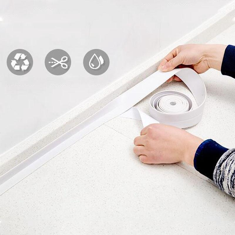 Miếng Dán Tường Chống Thấm Nước Trong Phòng Tắm - Dải Niêm Phong Dính PVC Để Sử Dụng Bồn Rửa Và Nhà Bếp