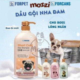 Sữa tắm Forcans Hàn Quốc Nha đam Chai 750ml cho chó lông ngắn, lông dài