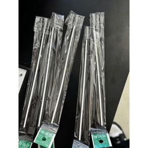 Combo 20 que cọ nhỏ rửa vệ sinh ống hút chất liệu bằng thép không gỉ,uốn cong dể dàng, kích thước 17.5cm, làm sạch