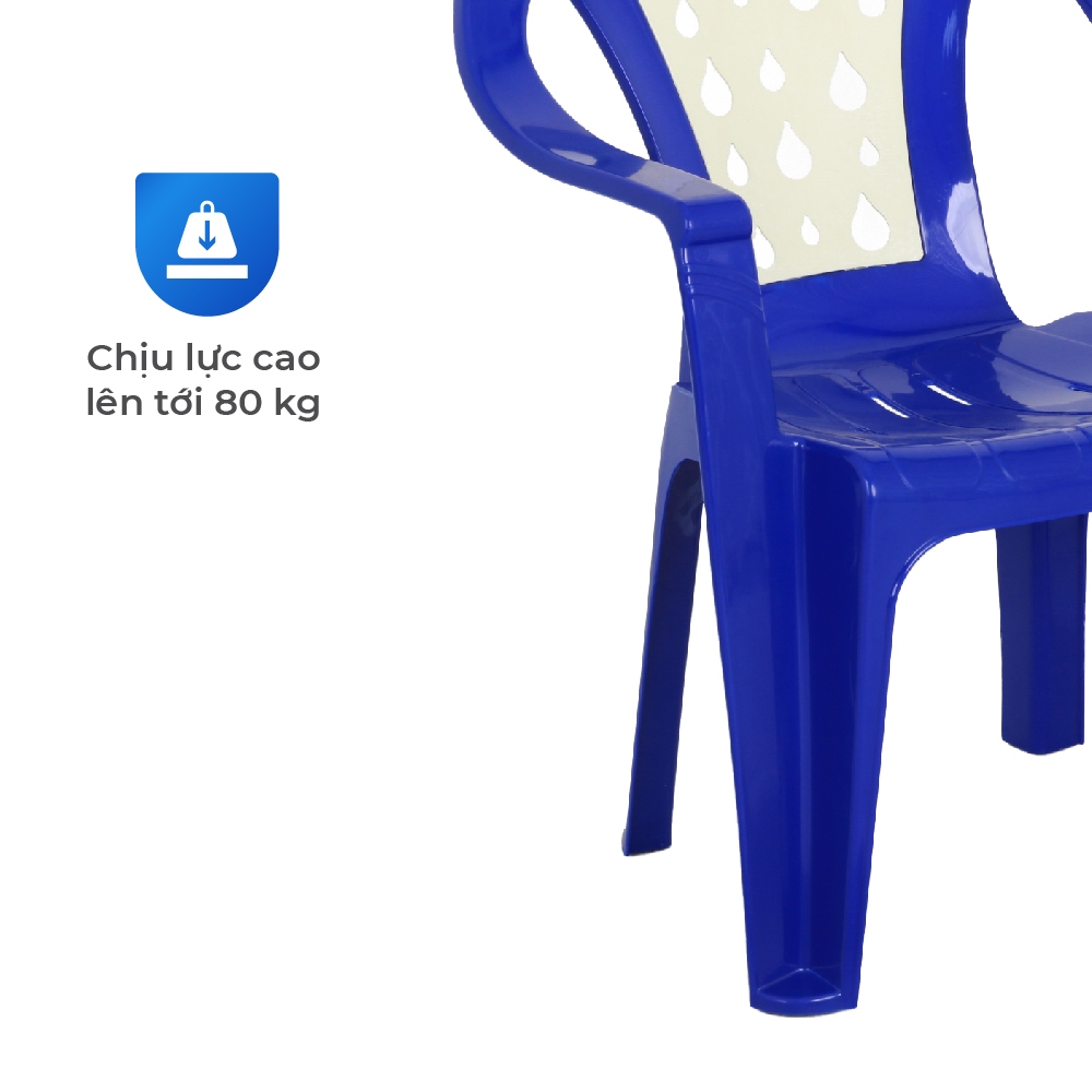 Ghế nhựa tựa lưng QUI PHÚC, combo 4,6,10 ghế, lưng giọt nước, an toàn, chắc chắn, tiện lợi, chống trượt, thoải mái