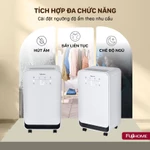 Máy hút ẩm dân dụng đa năng FUJIHOME DH10 10 lít/n, Máy hút lọc Ion âm sấy quần áo nhỏ gọn tiết kiệm điện — ảnh 2