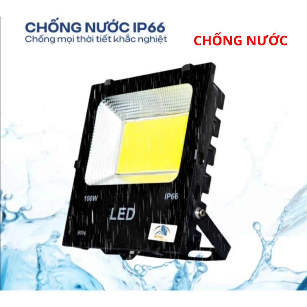 Đèn Pha LED ngoài trời Công suất 50-200W Chống nước IP66, Dùng Điện 220V, Đèn Pha COB, BH 3 năm