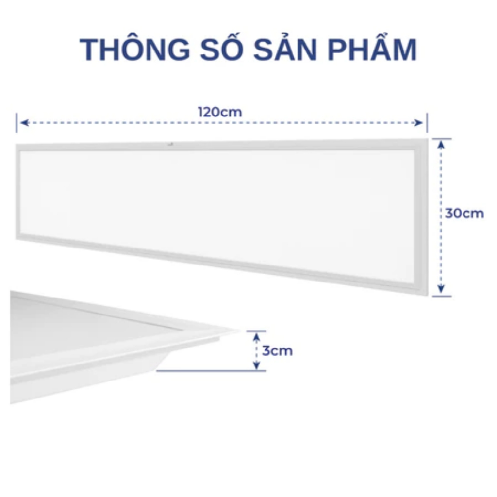 Đèn Led Panel 1m2*30cm Công suất 100W | Đèn trần phòng khách, văn phòng | Đèn Panel âm trần BH 2 năm