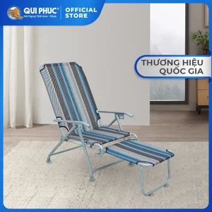 Ghế xếp gấp gọn Deli QUI PHÚC, lưng lưới, thoáng khí, đàn hồi tốt, có gác chân, tiện lợi, đa năng