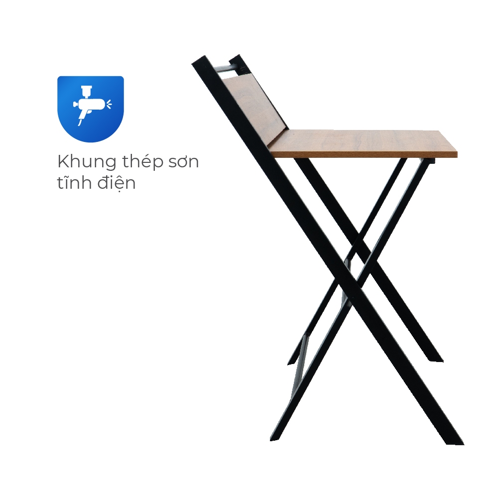 Bàn văn phòng chữ X QUI PHÚC, gấp gọn thông minh, thiết kế 2 tầng tiện lợi, chắc chắn, tiện lợi