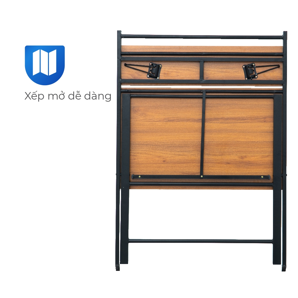 Bàn văn phòng chữ X QUI PHÚC, gấp gọn thông minh, thiết kế 2 tầng tiện lợi, chắc chắn, tiện lợi