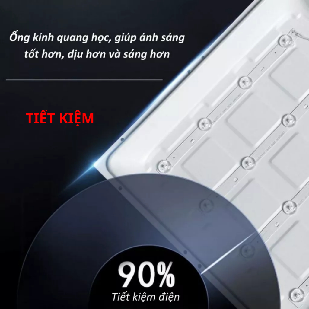 Đèn vuông panel 60*60cm Công suất 100W | Đèn panel ốp nổi bắt vít Đèn thả trần thạch cao, BH 2 năm