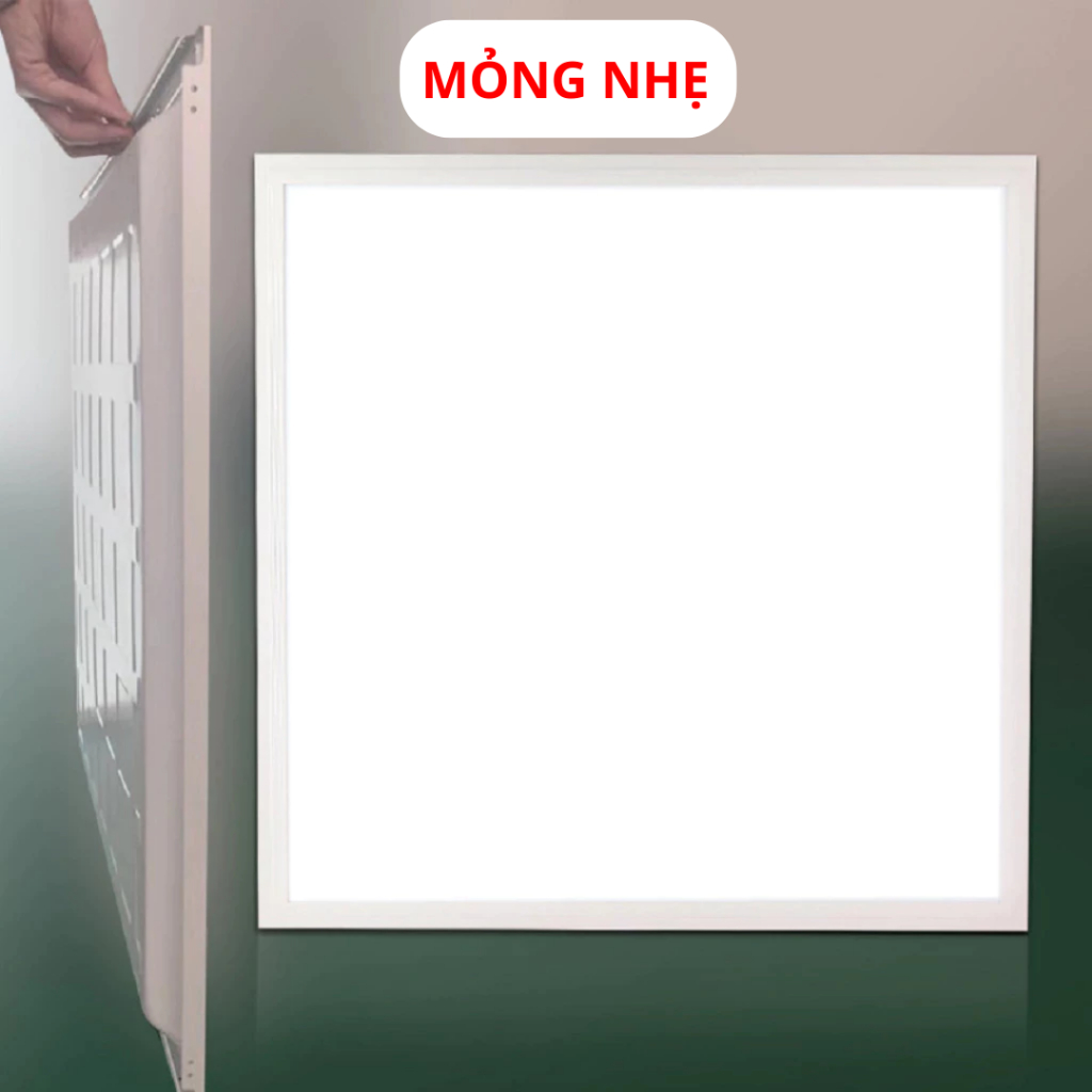 Đèn vuông panel 60*60cm Công suất 100W | Đèn panel ốp nổi bắt vít Đèn thả trần thạch cao, BH 2 năm